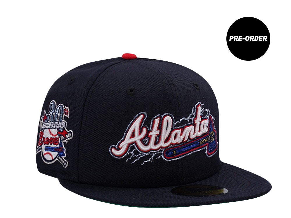 PRE-ORDER New Era Atlanta Braves 30th Anniversary Navy Prime Edition 59Fifty Fitted Hat