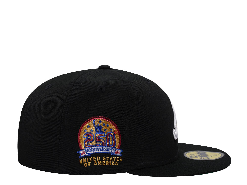 New Era Atlanta Braves 250th Anniversary Black Prime Edition 59Fifty Fitted Hat