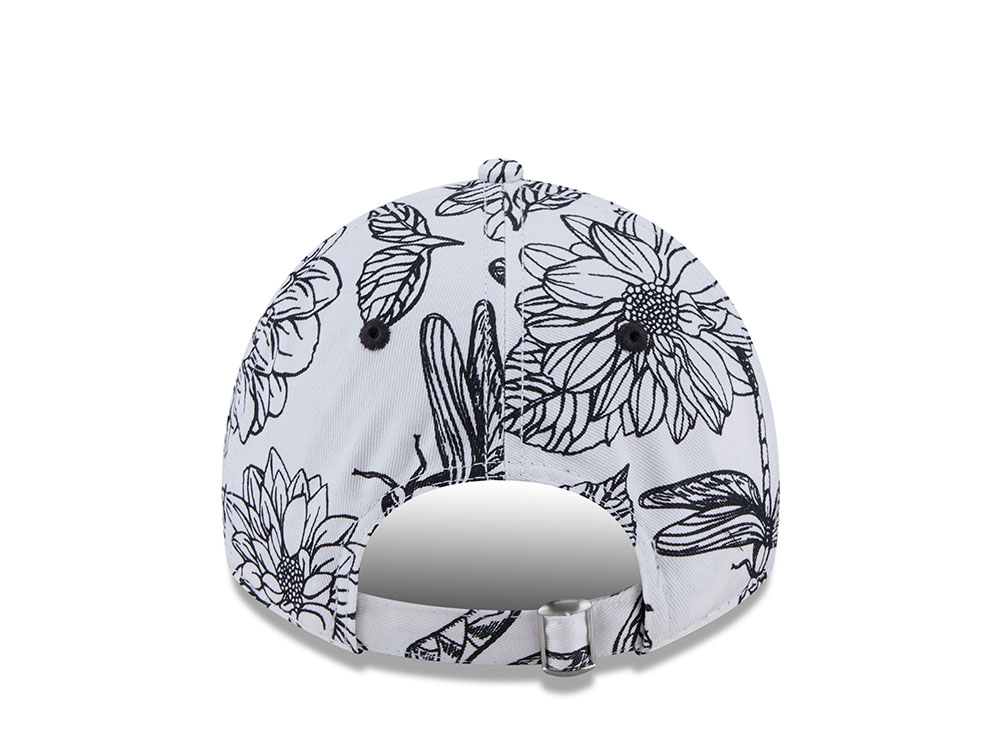 New Era Boston Red Sox Woman Floral Stitch White 9Twenty Strapback Hat