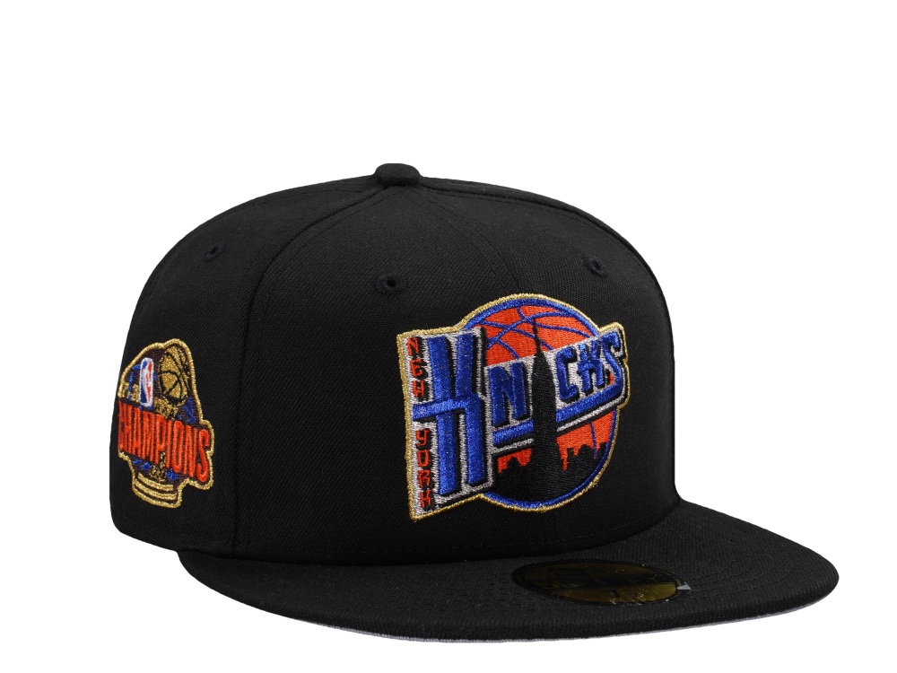 New Era New York Knicks NBA Finals Champions 2026 Black Prime Edition 59Fifty Fitted Hat