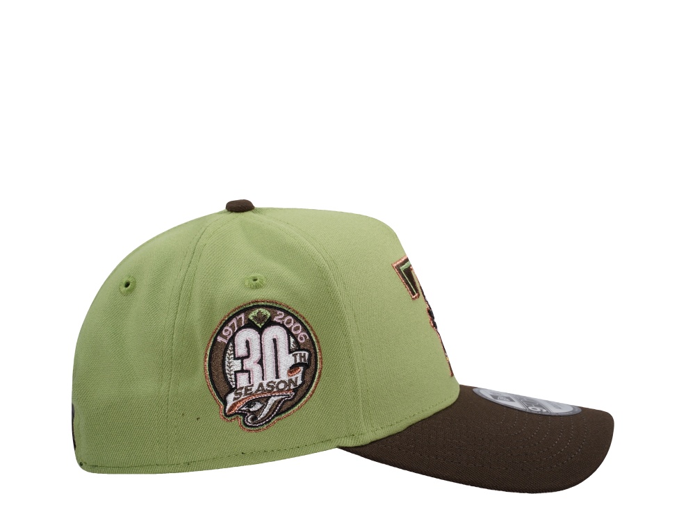 New Era Toronto Blue Jays 30th Anniversary Matcha Two Tone Edition 9Forty A Frame Snapback Hat