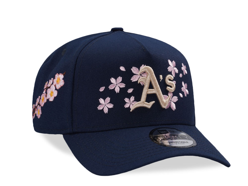 New Era Oakland Athletics Ocean Sakura Edition 9Forty A Frame Snapback Hat