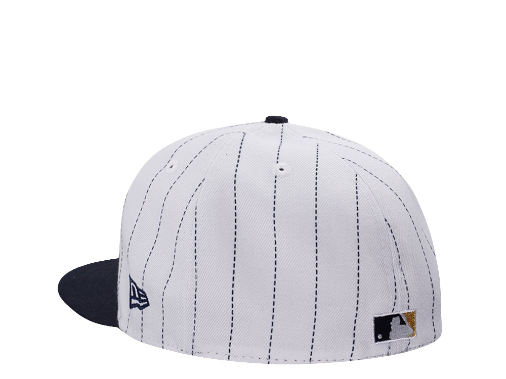 New Era Houston Astros 45th Anniversary Pinstripe Chrome Two Tone Edition 59Fifty Fitted Hat