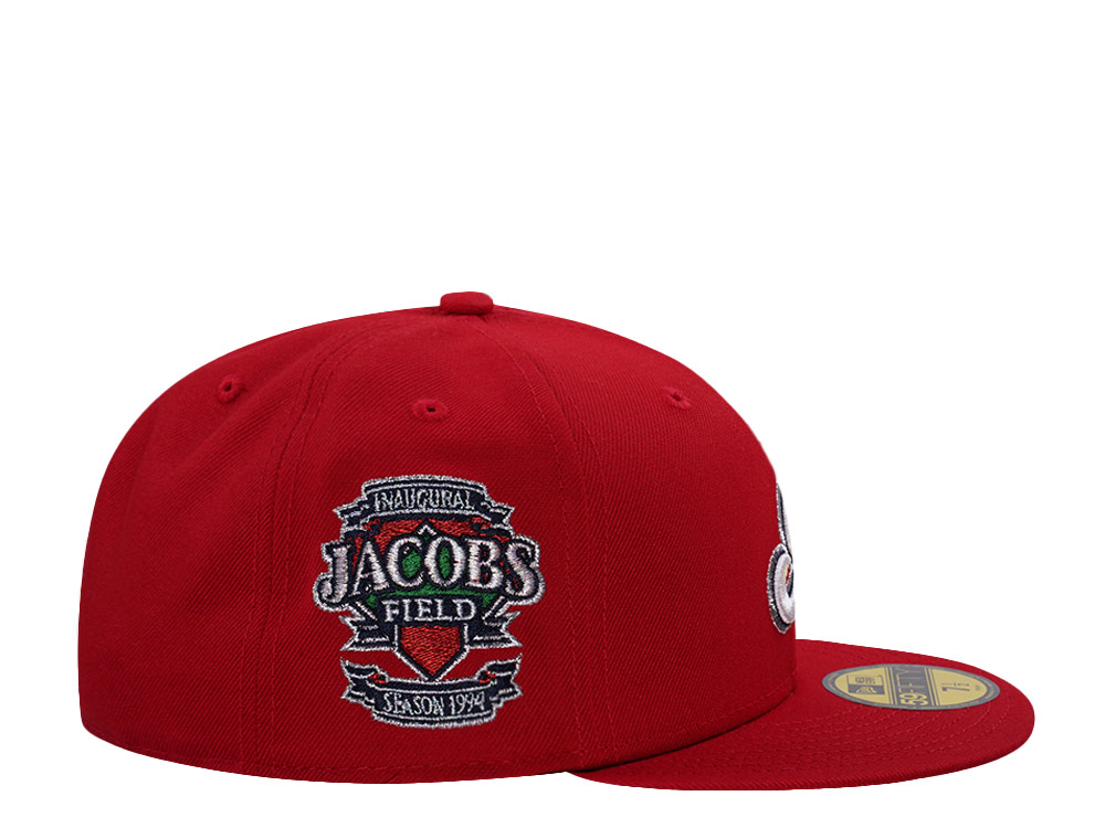 New Era Cleveland Indians Jacobs Field Scarlet Prime Edition 59Fifty Fitted Hat
