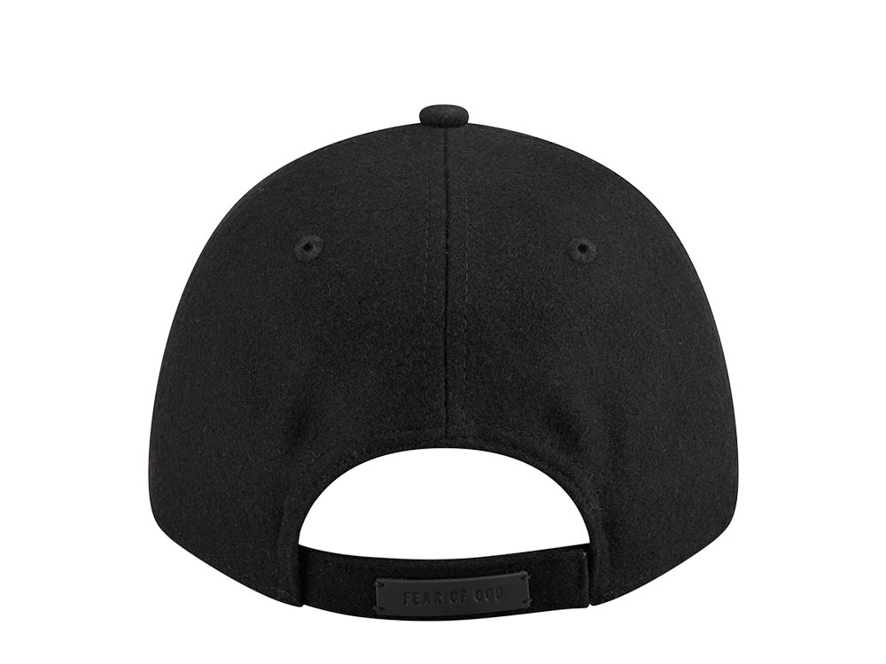 New Era Kansas City Monarchs Fear of God Black 9Forty Velcro Snapback Hat