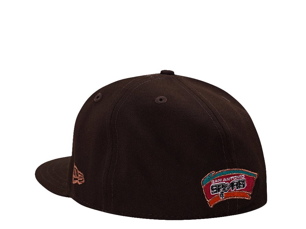New Era San Antonio Spurs NBA on NBC Burnt Wood Prime Edition 59Fifty Fitted Hat