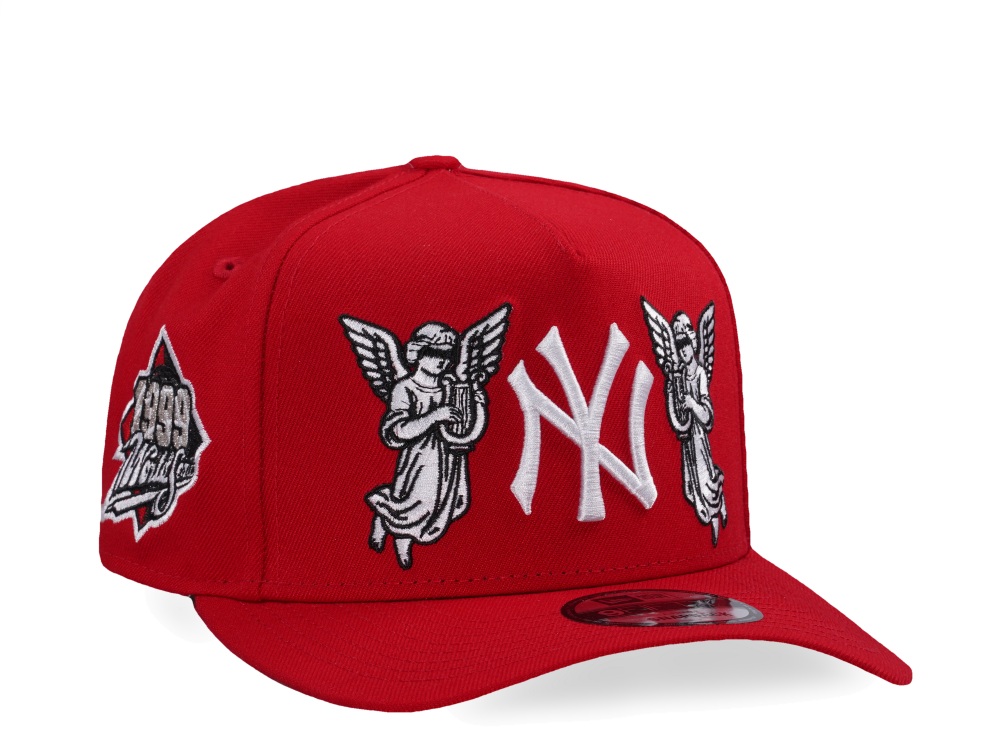 New Era New York Yankees World Series 1999 Angels Scarlet Prime Edition 9Fifty A Frame Snapback Hat