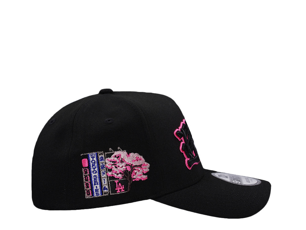 New Era Los Angeles Dodgers Tokyo Series Black Prime Edition 9Forty A Frame Snapback Hat