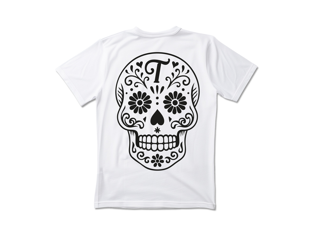 Parallel Union T-Shirt We Care about Caps Sugarskull White Oversize Edition