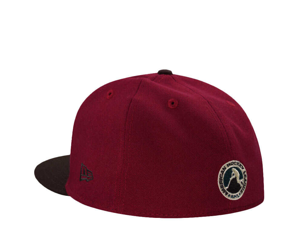New Era Manitoba Moose 10th Anniversary Maroon Two Tone Edition 59Fifty Fitted Hat