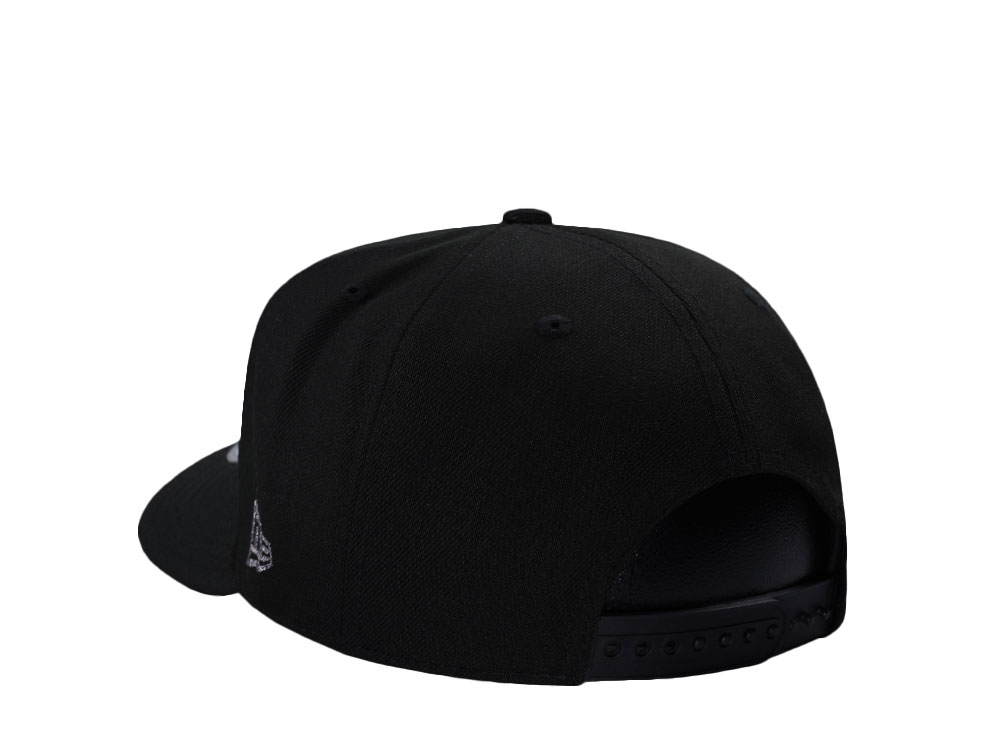 New Era Los Angeles Dodgers Back To Back World Series Champions Black Edition 9Fifty A Frame Snapback Hat