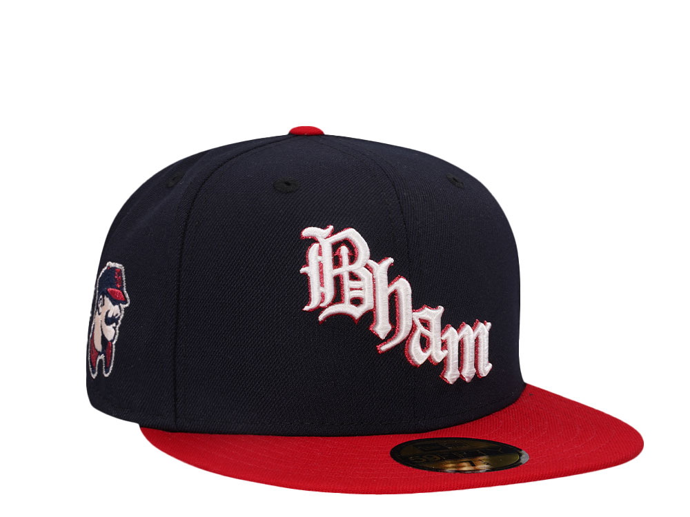 New Era Birmingham Barons Navy Throwback Two Tone Edition 59Fifty Fitted Hat