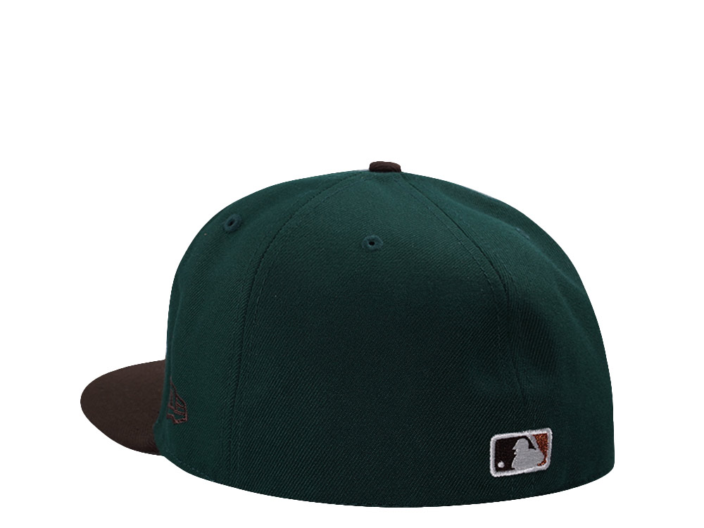 New Era Los Angeles Dodgers Back to Back World Series Dark Green Two Tone Edition 59Fifty Fitted Hat