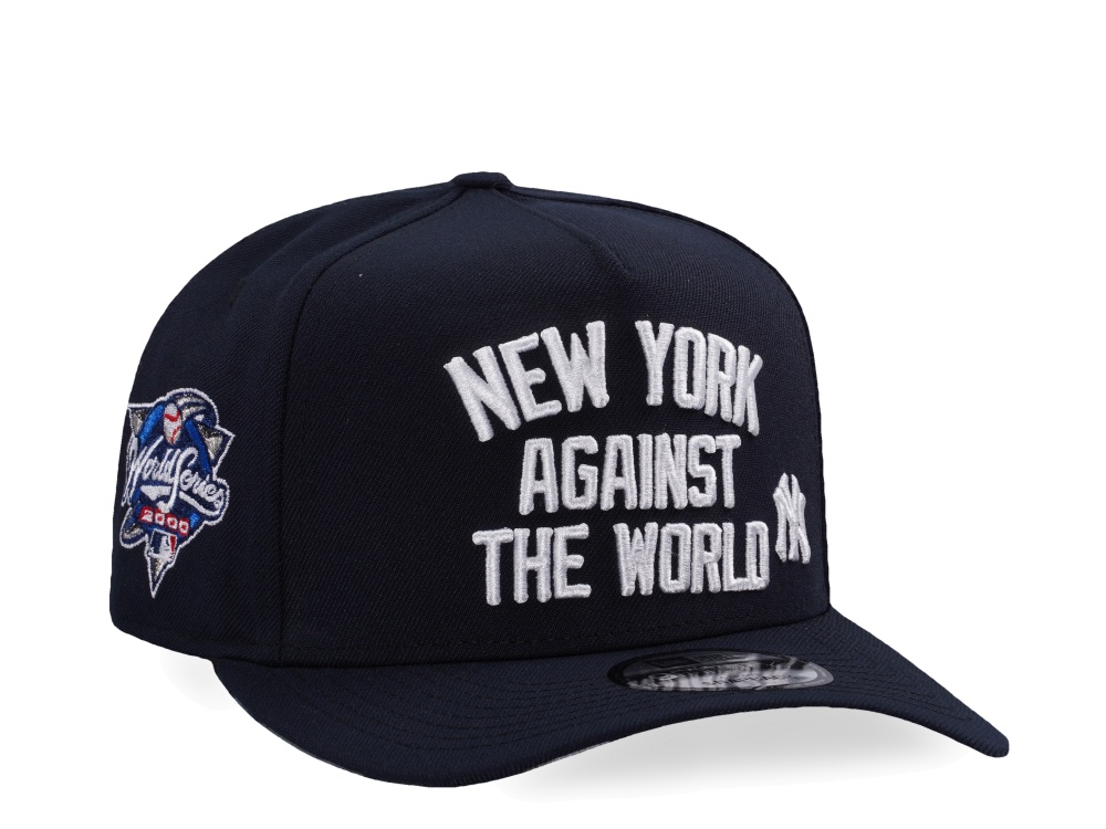 New Era New York Yankees World Series 2000 Against The World Navy Prime Edition 9Fifty A Frame Snapback Hat