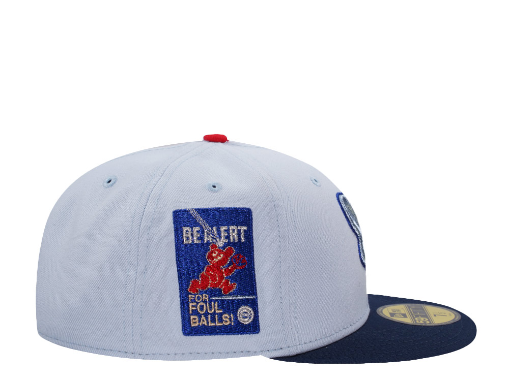 New Era Chicago Cubs Be Alert Mountain Blue Two Tone Edition 59Fifty Fitted Hat