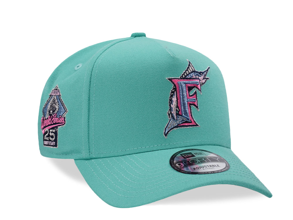 New Era Florida Marlins World Series 1997 Candy Mint Prime Edition 9Forty A Frame Snapback Hat