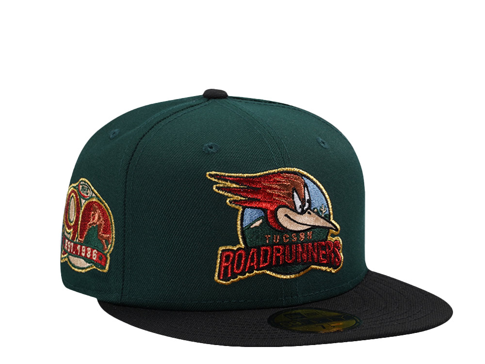 New Era Tucson Roadrunners 90th Anniversary Dark Green Two Tone Edition 59Fifty Fitted Hat