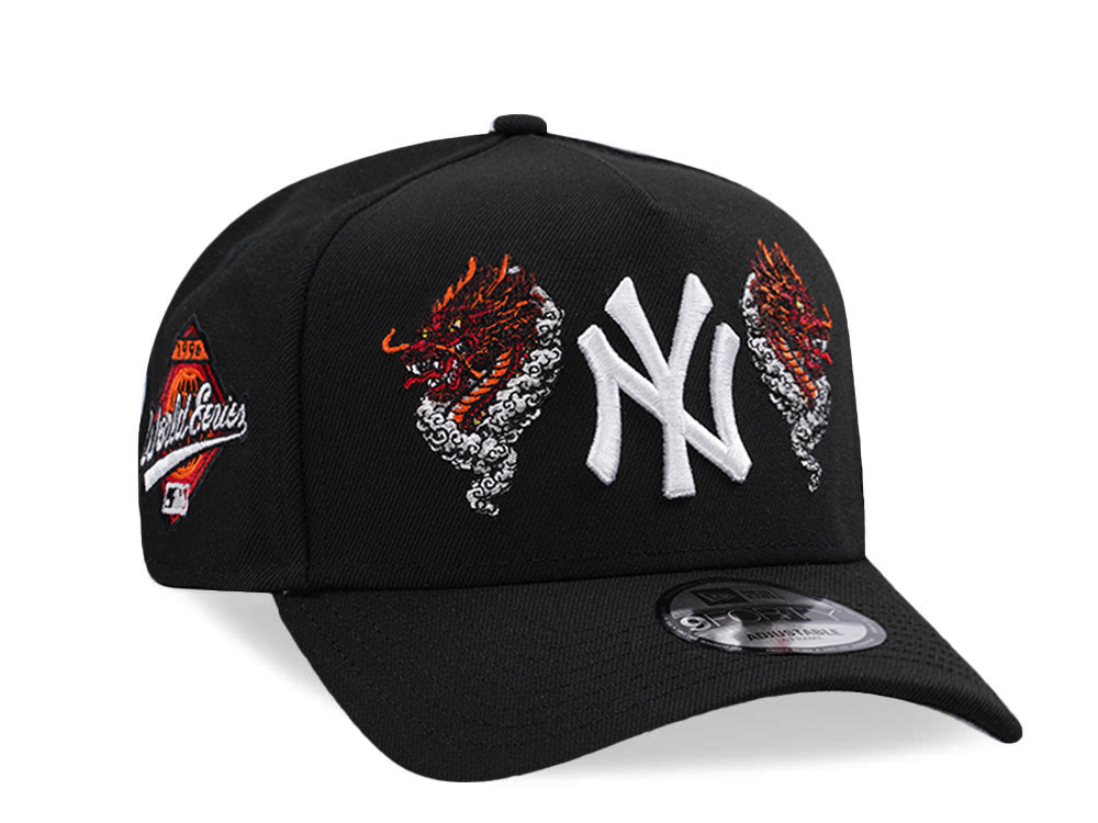 New Era New York Yankees World Series 1996 Dragon Black Prime Edition 9Forty A Frame Snapback Hat