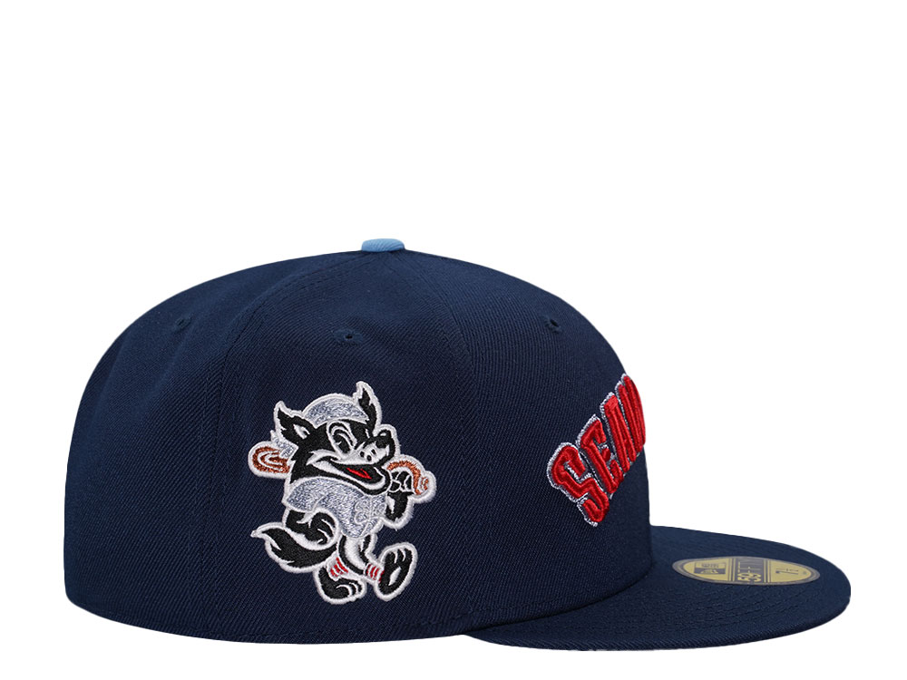 New Era Erie SeaWolves Oceanside Script Edition 59Fifty Fitted Hat