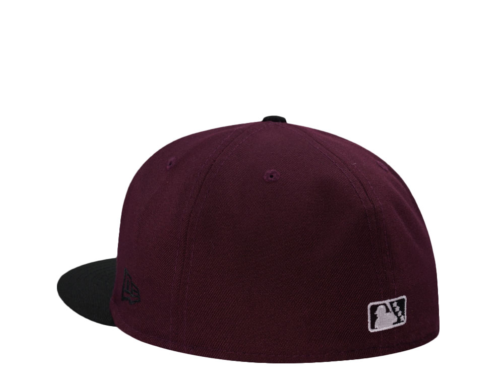 New Era Akron Devil Strips Maroon Two Tone Edition 59Fifty Fitted Hat