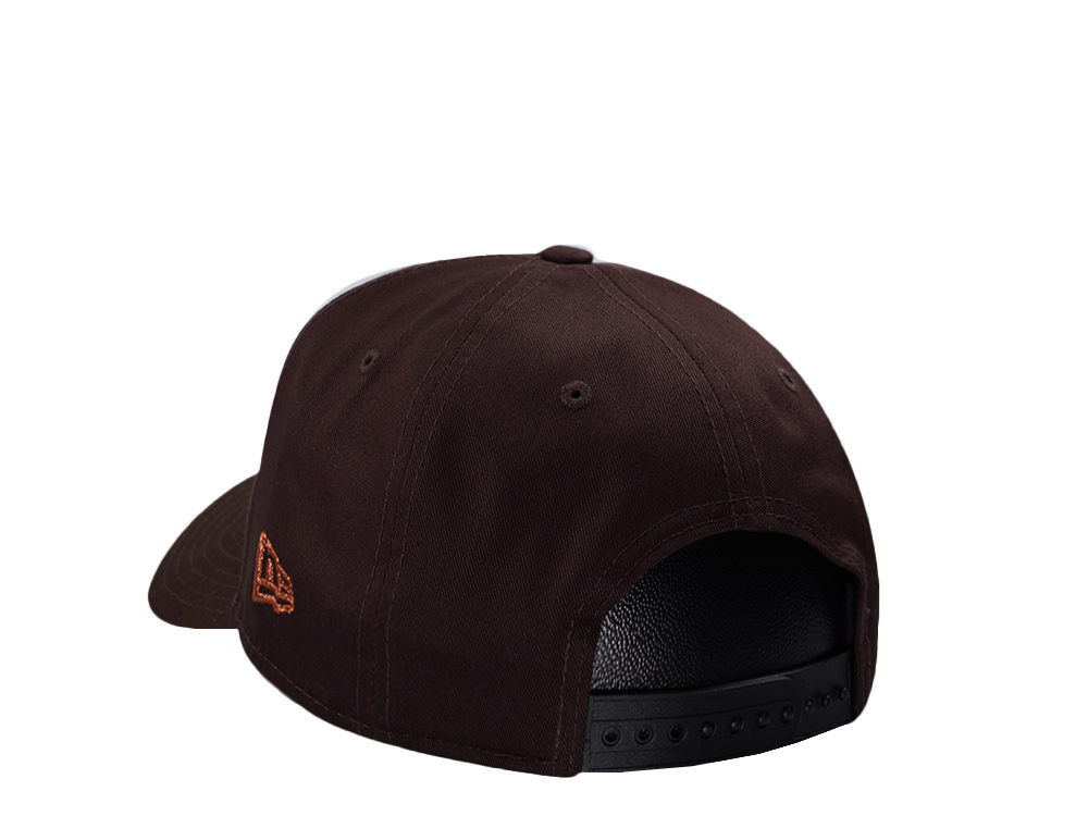 New Era Texas Rangers 40th Anniversary Burnt Wood Prime Edition 9Forty A Frame Snapback Hat