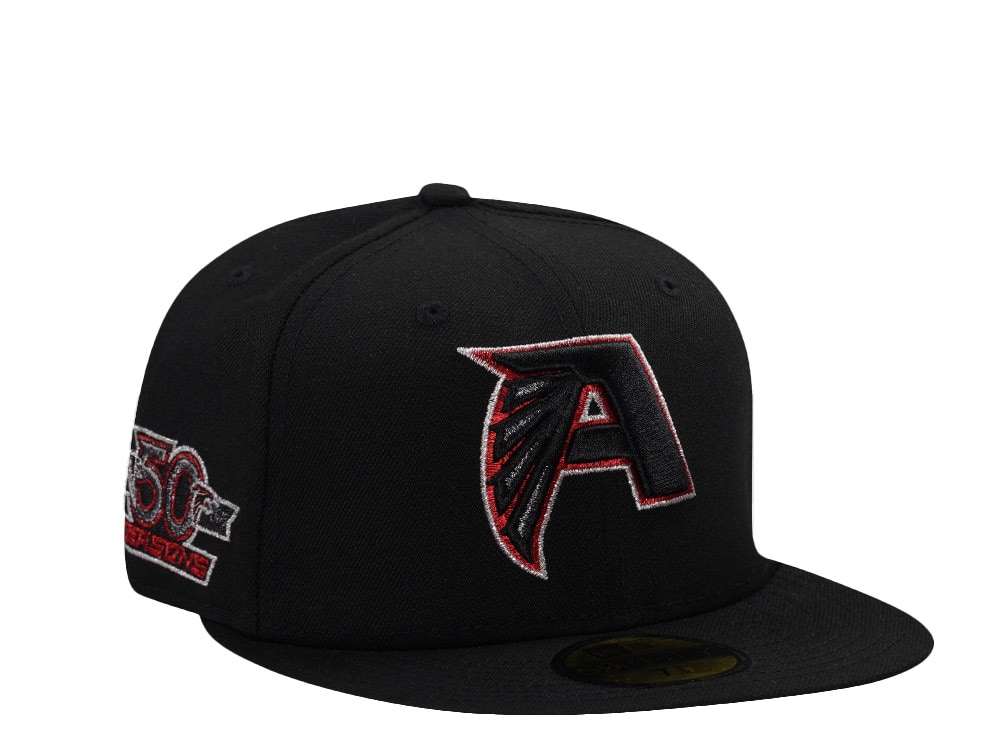 New Era Atlanta Falcons 50th Anniversary Black Prime Edition 59Fifty Fitted Hat