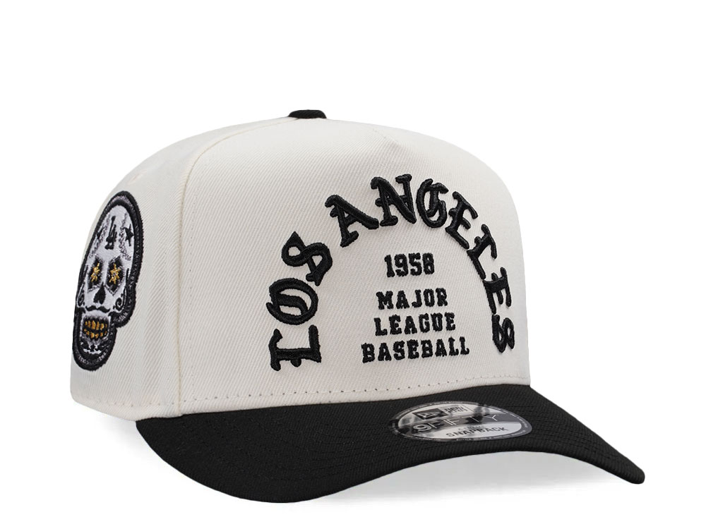 New Era Los Angeles Dodgers Skull Chrome Two Tone Edition 9Fifty A Frame Snapback Hat