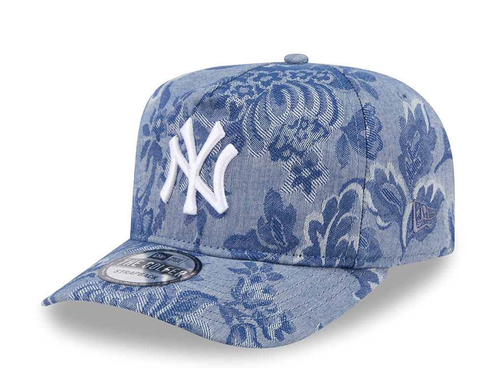 New Era x Three Looms New York Yankees Denim Jacquard Golfer Strapback Hat