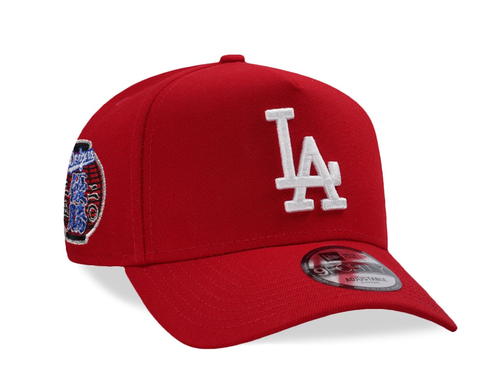 New Era Los Angeles Dodgers World Series 2025 Scarlet Prime Edition 9Forty A Frame Snapback Hat