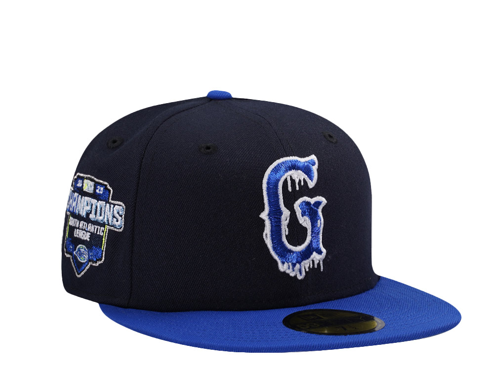 New Era Greenville Drive Champions Glacier Navy Two Tone Edition 59Fifty Fitted Hat