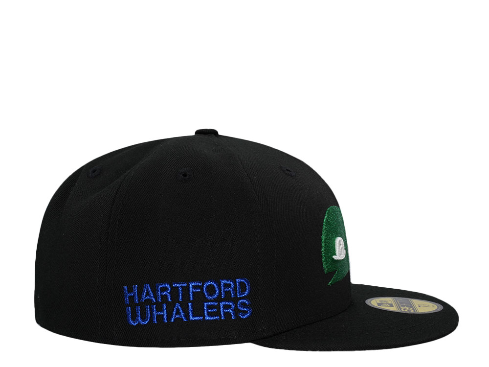 New Era Hartford Whalers Black Throwback Edition 59Fifty Fitted Hat