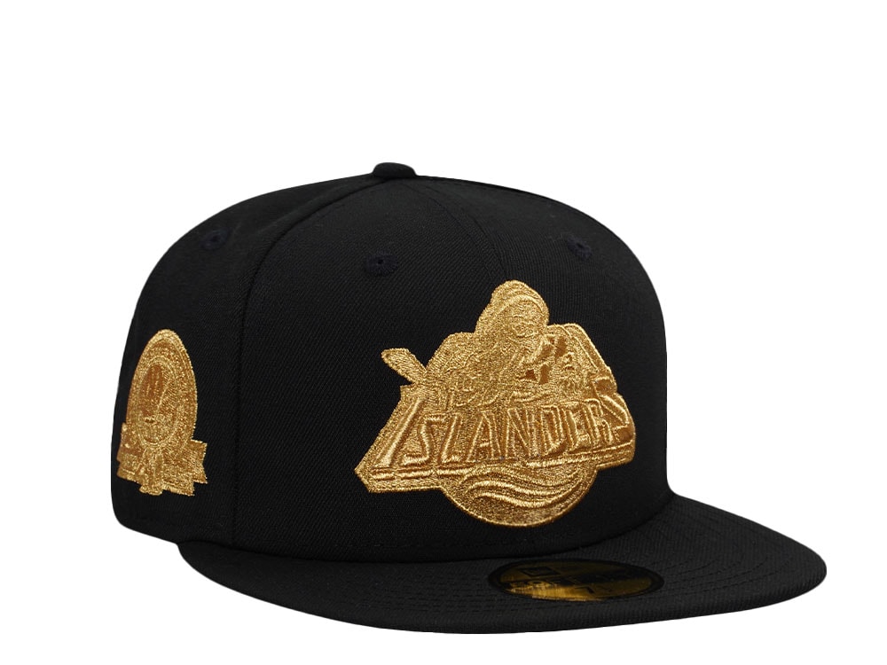 New Era New York Islanders 40th Anniversary 24K Black Prime Edition 59Fifty Fitted Hat