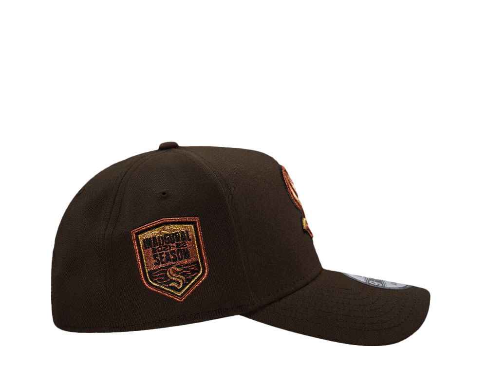 New Era Seattle Krakens Inaugural Walnut Edition 9Forty A Frame Snapback Hat