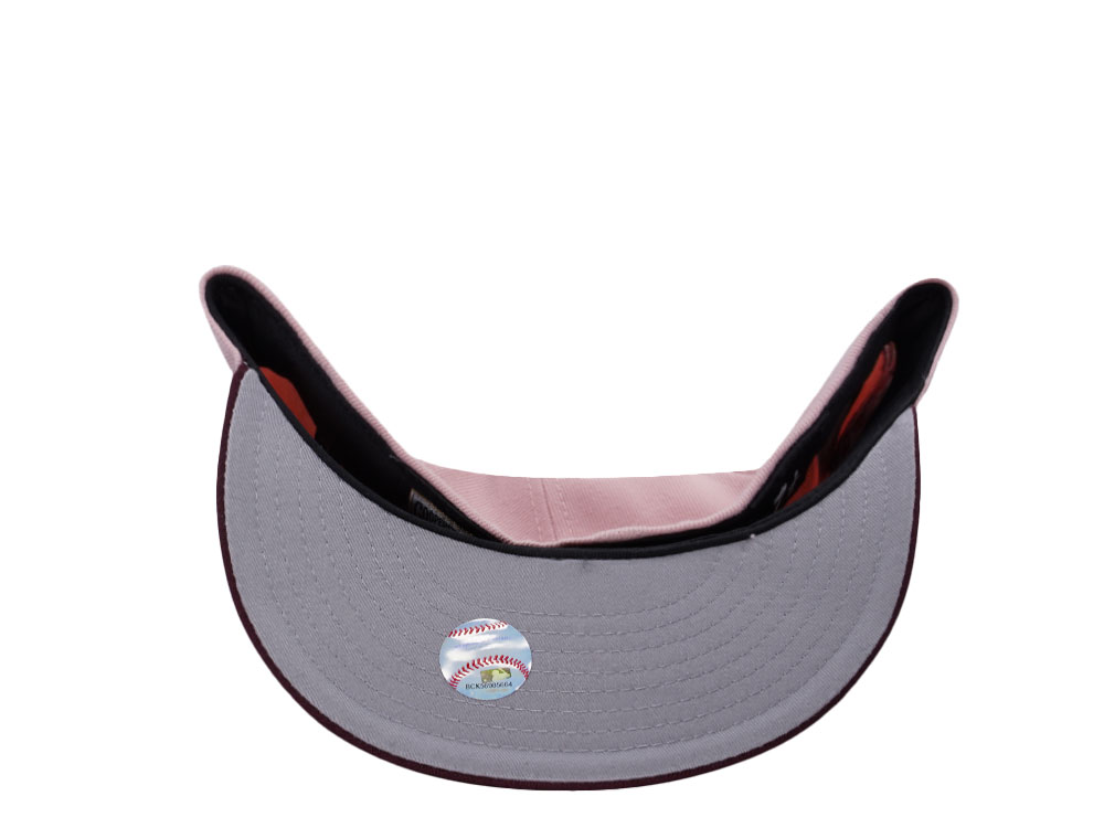 New Era Anaheim Angels 60th Anniversary Pinkrouge Two Tone Edition 59Fifty Fitted Hat