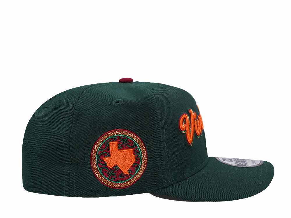 New Era Texas Rangers City Connect Dark Green Prime Edition 9Fifty A Frame Snapback Hat