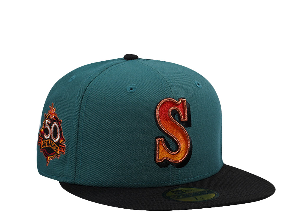 New Era Seattle Mariners 50th Anniversary Pine Two Tone Edition 59Fifty Fitted Hat