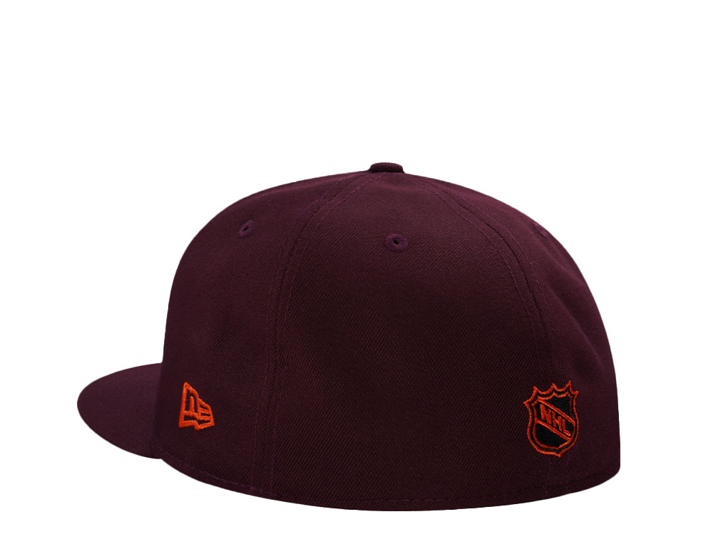 New Era Hartford Whalers 10th Anniversary Maroon Prime Edition 59Fifty Fitted Hat