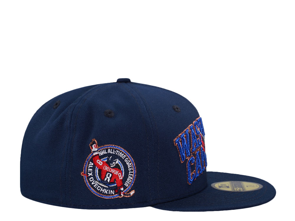 New Era Washington Capitals All Time Goals Leader Navy Prime Edition 59Fifty Fitted Hat