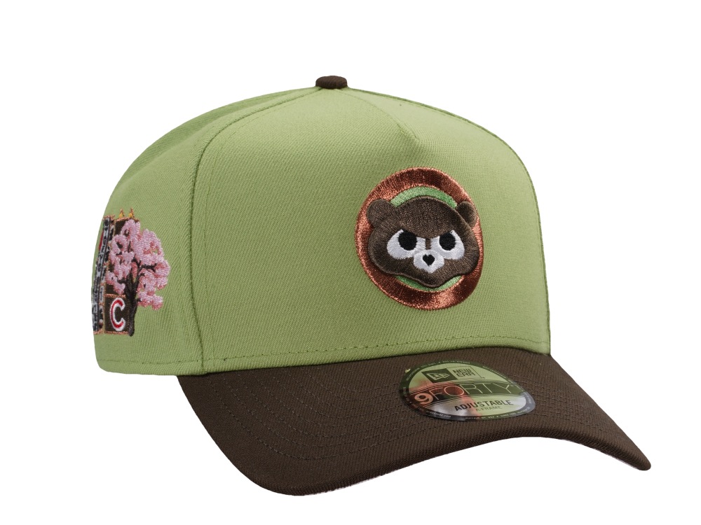 New Era Chicago Cubs Tokyo Series Matcha Two Tone Edition 9Forty A Frame Snapback Hat