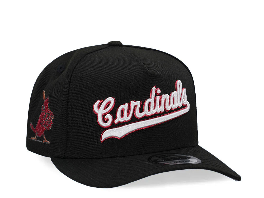 New Era St. Louis Cardinals Black And Red Edition 9Fifty A Frame Snapback Hat