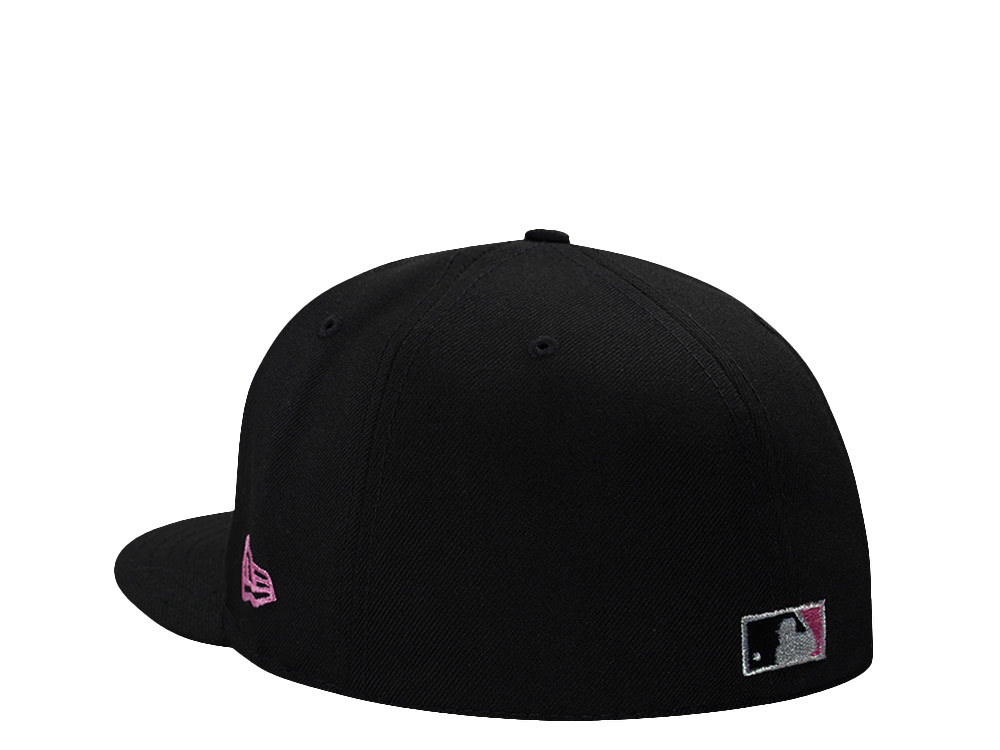 New Era Los Angeles Dodgers 60th Anniversary Pink Black Prime Edition 59Fifty Fitted Hat