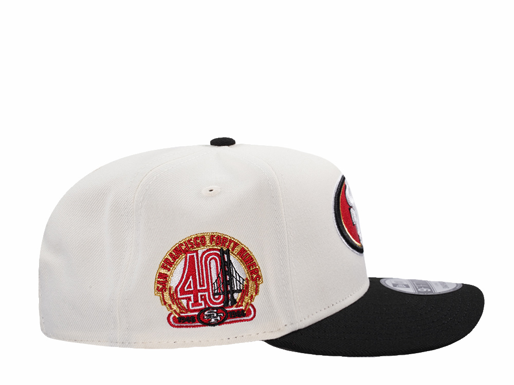 New Era San Francisco 49ers 40th Anniversary Chrome Two Tone Edition 9Fifty A Frame Snapback Hat