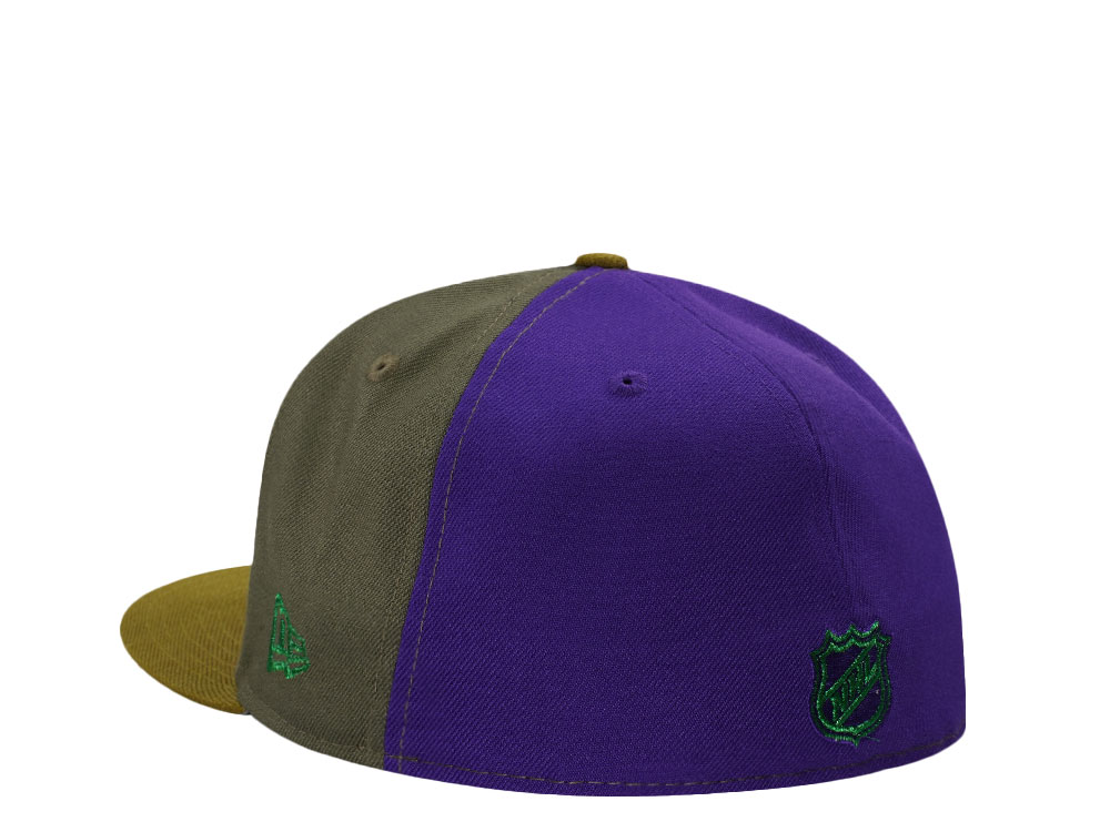 New Era Toronto Maple Leafs All Star Game 2024 Olive Purple Two Tone Edition 59Fifty Fitted Hat