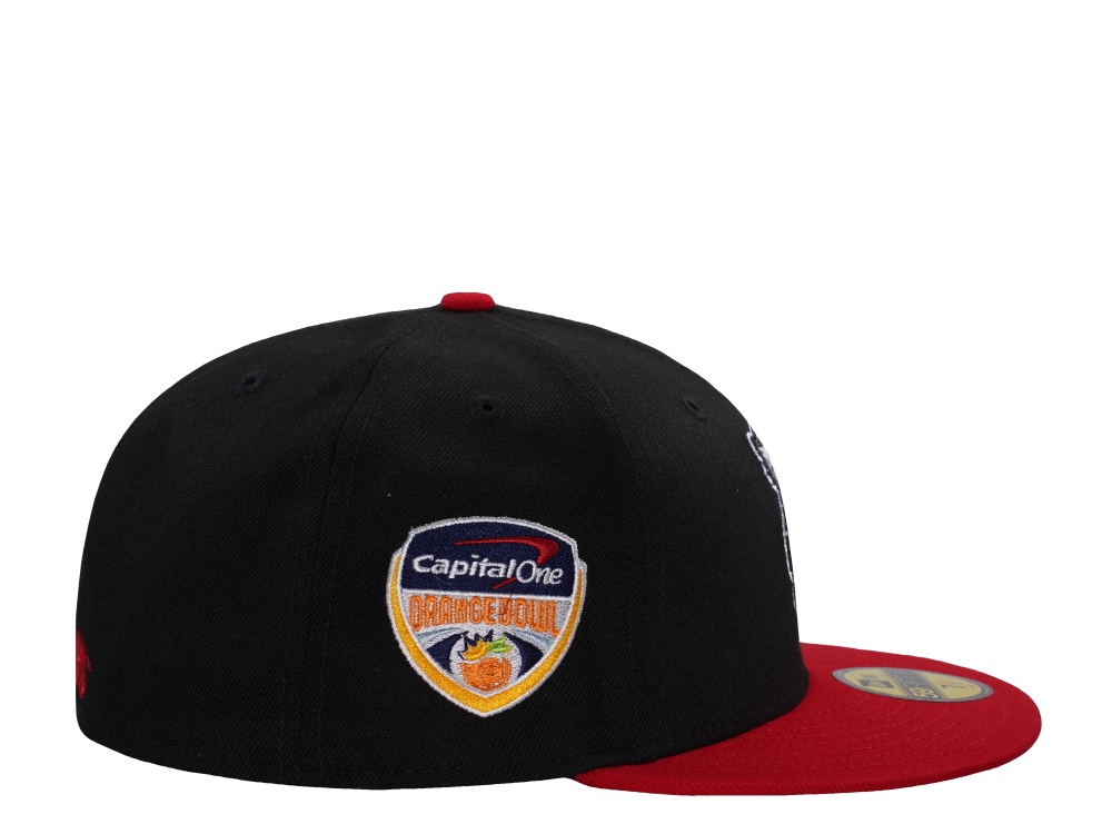 New Era Wisconsin Badgers Orange Bowl 2017 Black Two Tone Edition 59Fifty Fitted Hat