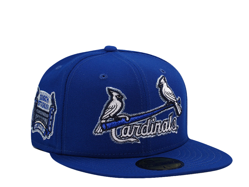 New Era St. Louis Cardinals Bush Stadium Royal Blue Prime Edition 59Fifty Fitted Hat