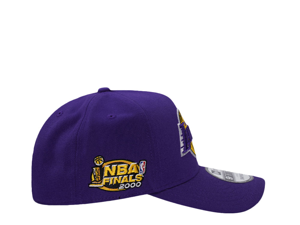 New Era Los Angeles Lakers NBA Finals 2000 Purple Prime Edition 9Fifty A Frame Snapback Hat