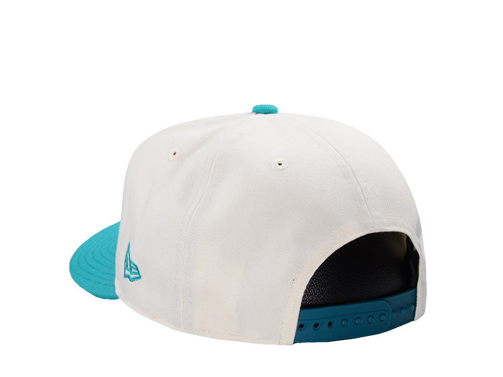 New Era Miami Dolphins 50th Anniversary Chrome Two Tone Edition 9Fifty A Frame Snapback Hat