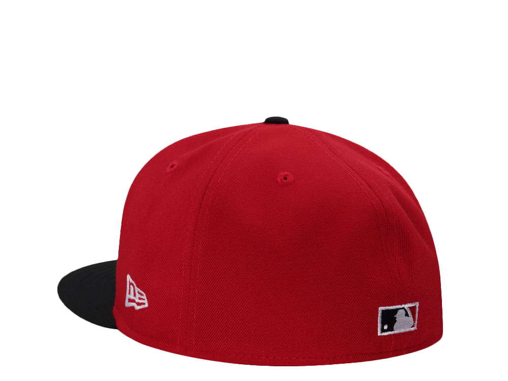 New Era New York Yankees World Series Champions 2000 Script Red Prime Edition 59Fifty Fitted Hat