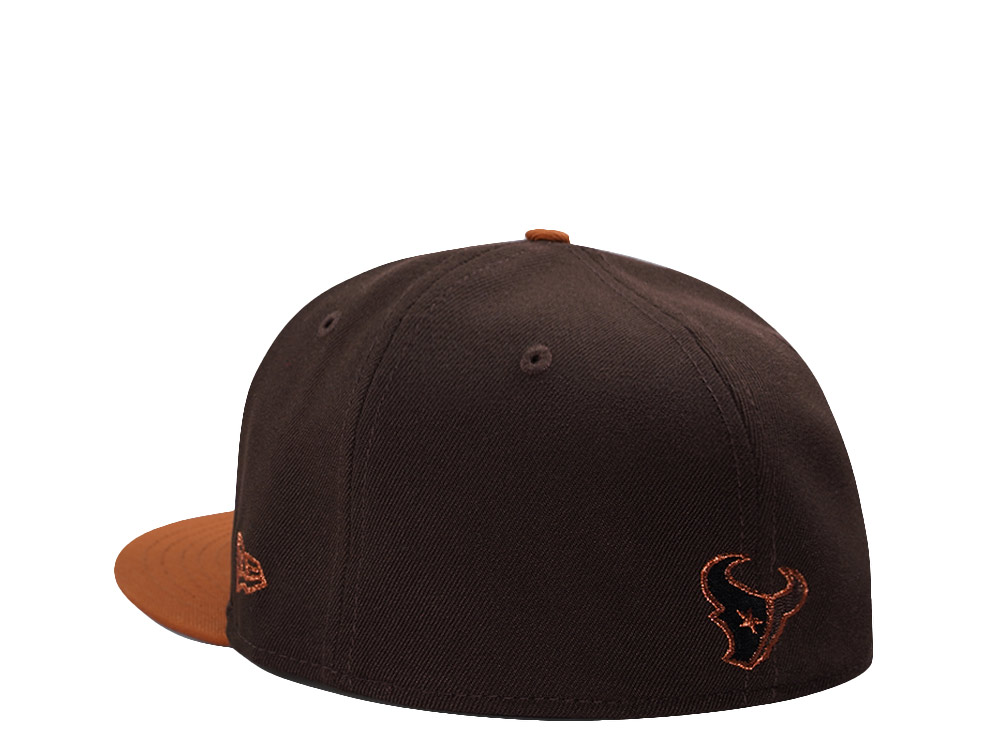 New Era Houston Texans 25th Anniversary Burnt Wood Two Tone Edition 59Fifty Fitted Hat