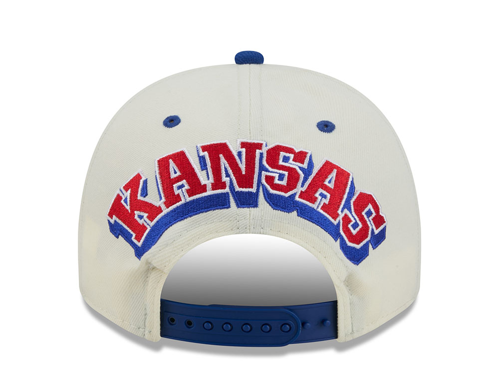 New Era Kansas Jayhawks Stone NCAA Two Tone Edition 9Fifty A Frame Snapback Hat